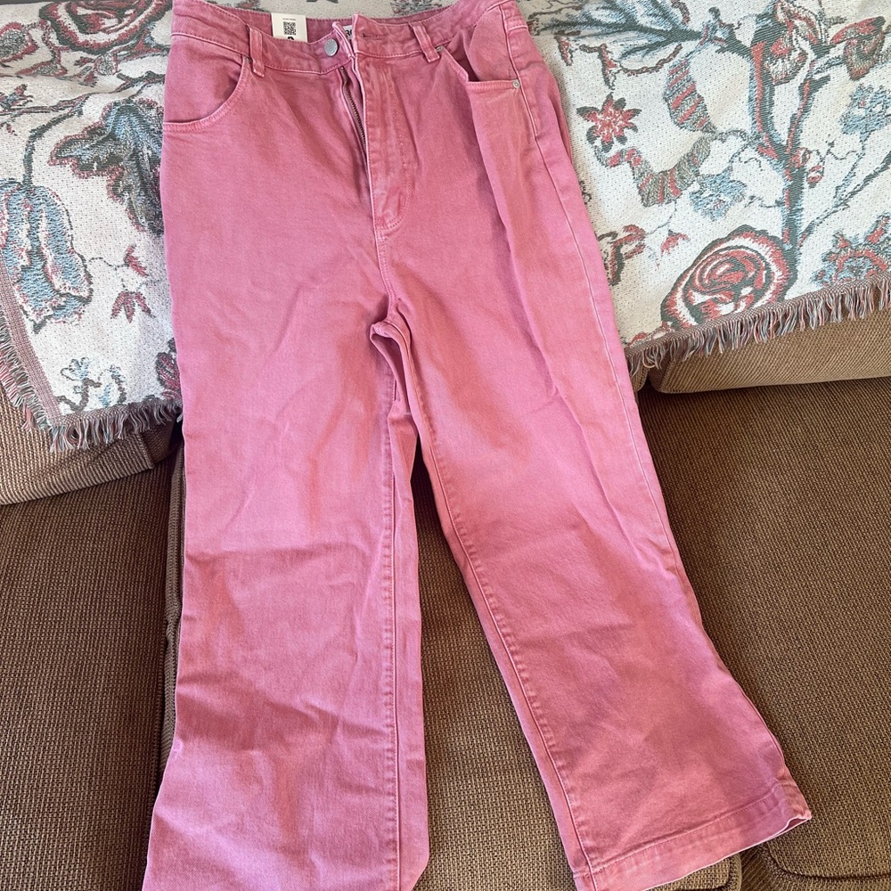 ROLLA'S Pink Flare Women's sailer Jeans